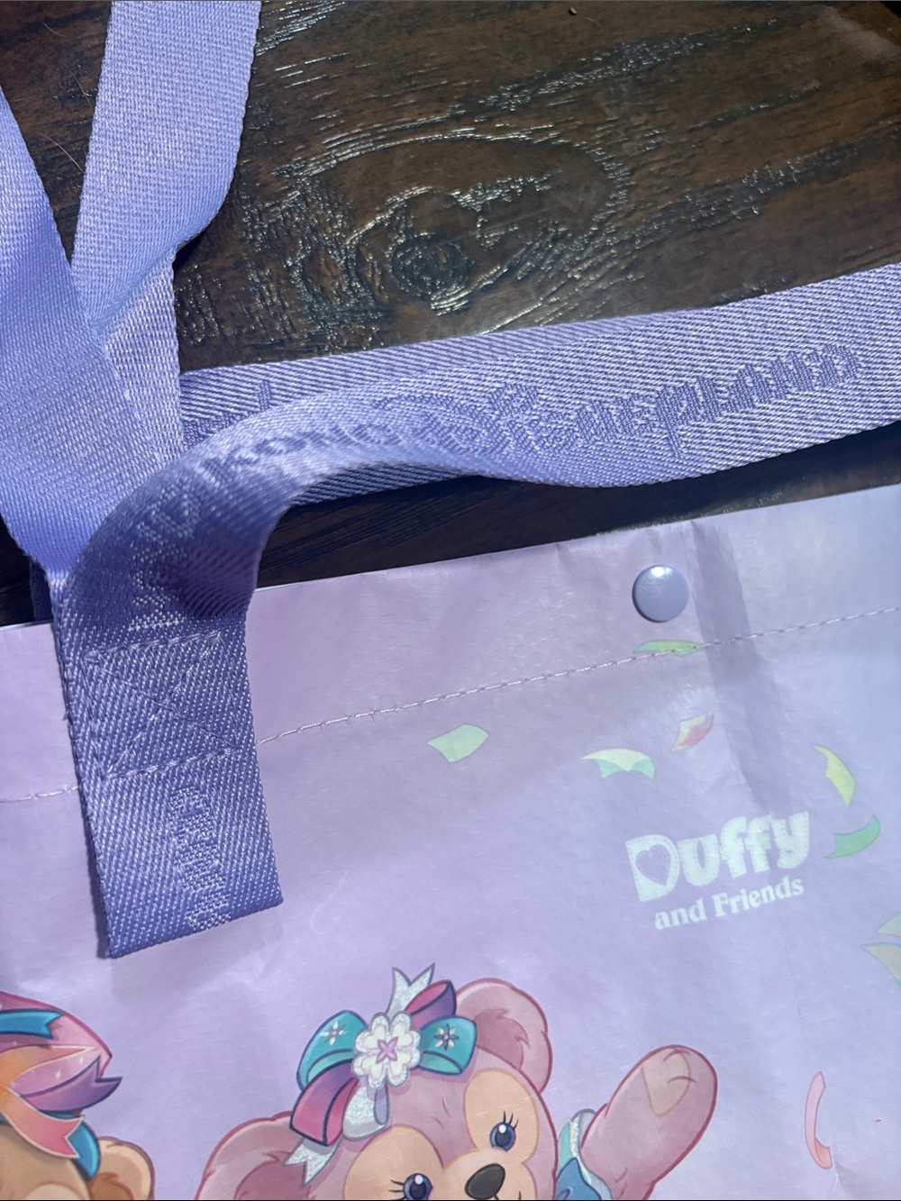 Disneyland Hong Kong Exclusive 20th An Duffy & Friends Reusable Shopping Bag-NEW - Picture 5 of 8